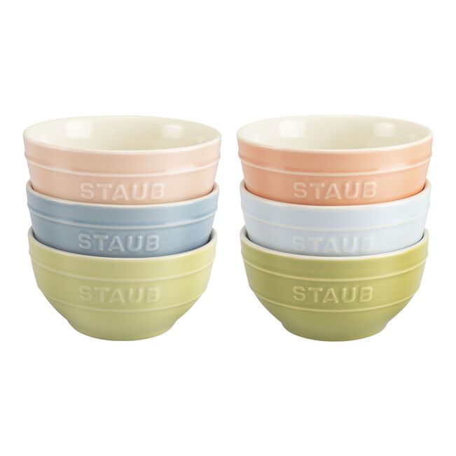 4.5-inch / 6-pc, Bowl set macaron, mixed colors