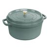 Cast Iron - Round Cocottes, 7 qt, Round, Cocotte, Eucalyptus, small 1