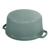 Cast Iron - Round Cocottes, 7 qt, Round, Cocotte, Eucalyptus, small 5