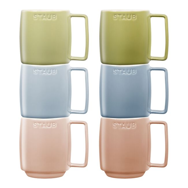 11.8-oz-/-6-pc  Macaron Coffee/Tea Mugs
