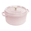 Cast Iron - Round Cocottes, 7 qt, Round, Cocotte, Pink Peony, small 1