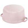 Cast Iron - Round Cocottes, 7 qt, Round, Cocotte, Pink Peony, small 6