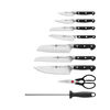 Pro, 16-pc, Knife block set, black matte, small 10