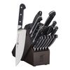 Pro, 16-pc, Knife block set, walnut, small 1