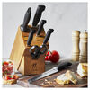 Four Star, 8-pc, Knife block set, natural, small 2