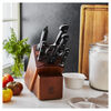Pro, 7-pc, Knife block set, acacia, small 9