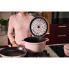 Cast Iron - Round Cocottes, 7 qt, Round, Cocotte, Pink Peony, small 10