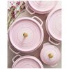 Cast Iron - Round Cocottes, 7 qt, Round, Cocotte, Pink Peony, small 15