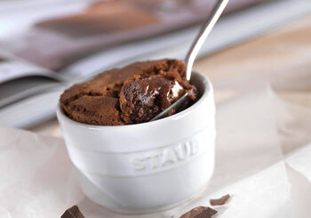Individual Cocotte chocolate cakes