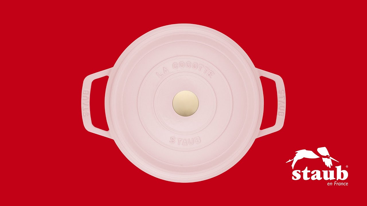 Video 1 for 7 qt, Round, Cocotte, Pink Peony