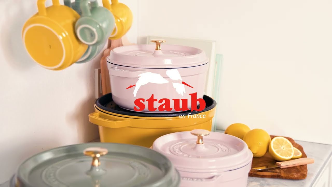Video 2 for 7 qt, Round, Cocotte, Pink Peony